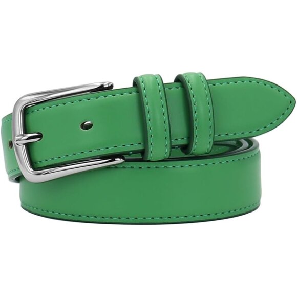 Women's Multicolored Leather Belt Faux Leather Waist Size 25-30 Inches - Picture 2 of 4
